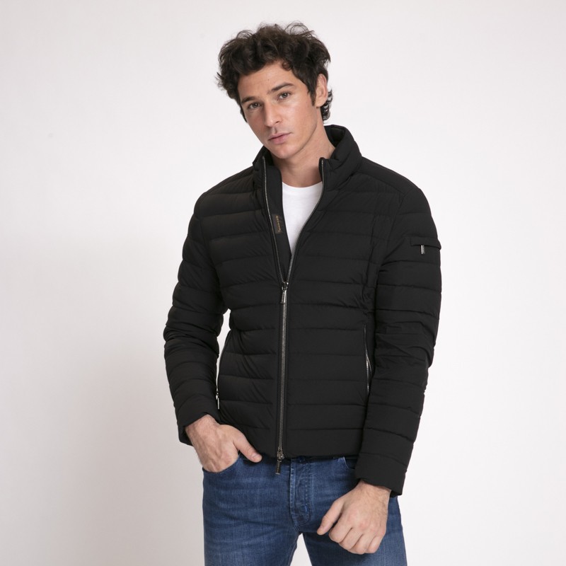 MooRER - Doudoune Ray-Kn noire col montant 2