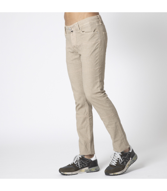 TRAMAROSSA - Jeans beige en flanelle