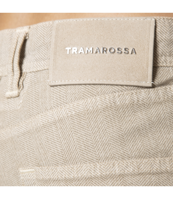TRAMAROSSA - Jeans beige en flanelle