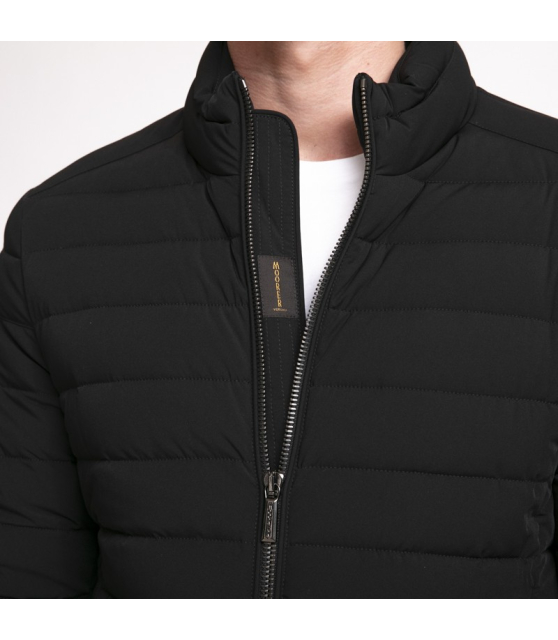 MooRER - Doudoune Ray-Kn noire col montant