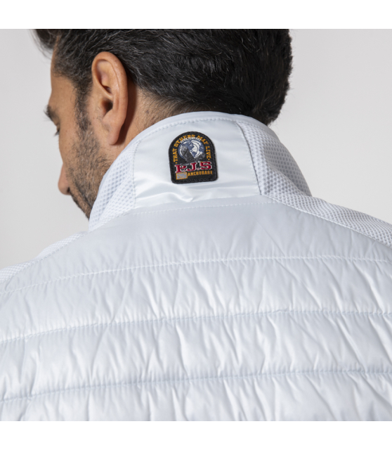 PARAJUMPERS - Gilet sans manches matelassé bleu pastel à col montant