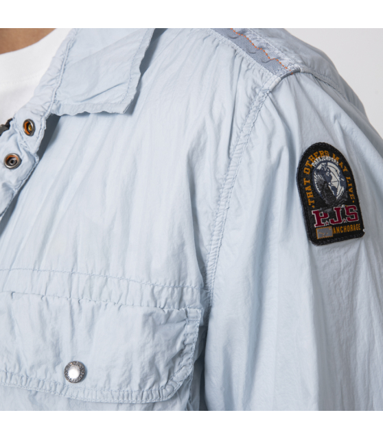 PARAJUMPERS - Veste sur-chemise bleu pastel