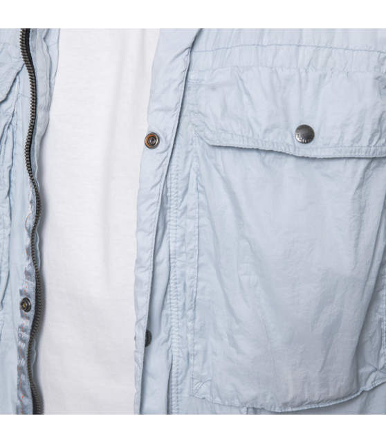 PARAJUMPERS - Veste sur-chemise bleu pastel