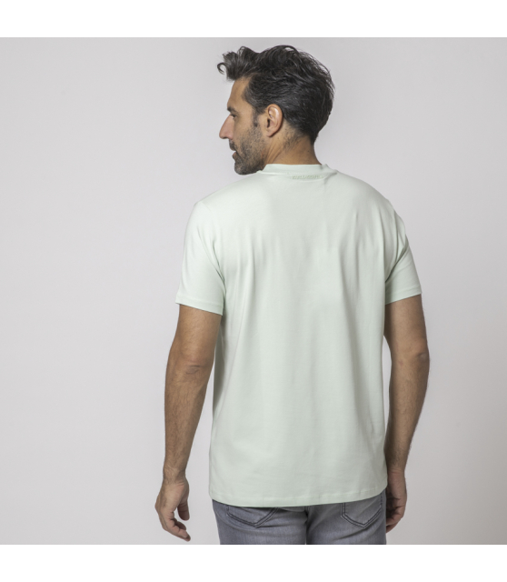 KARL LAGERFELD - T-shirt vert d'eau à logo