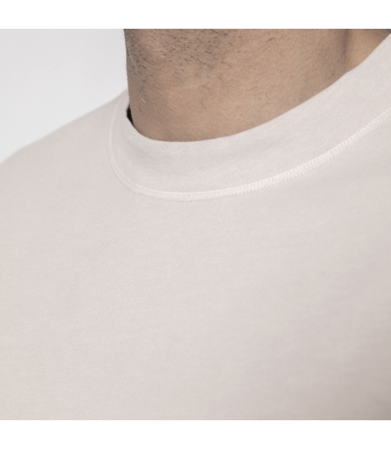 DUNCAN - T-shirt beige à col rond