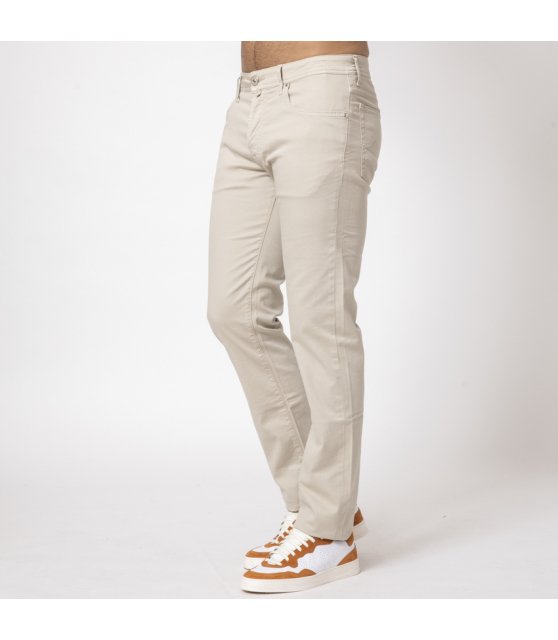 JACOB COHËN - Jeans beige en toile de coton