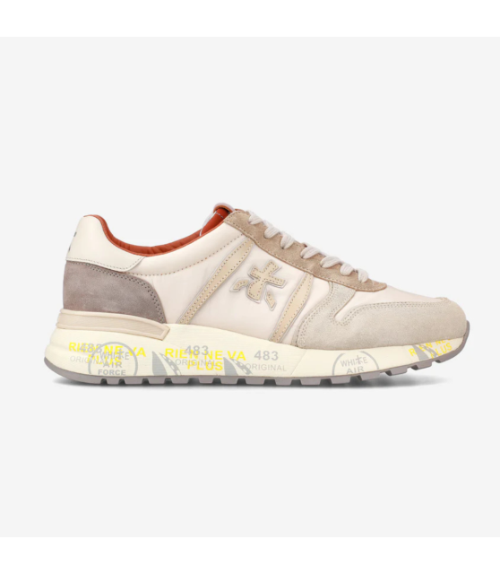 PREMIATA - Sneakers basses LANDER beige, taupe, marron