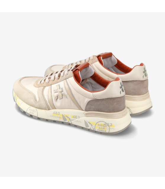 PREMIATA - Sneakers basses LANDER beige, taupe, marron