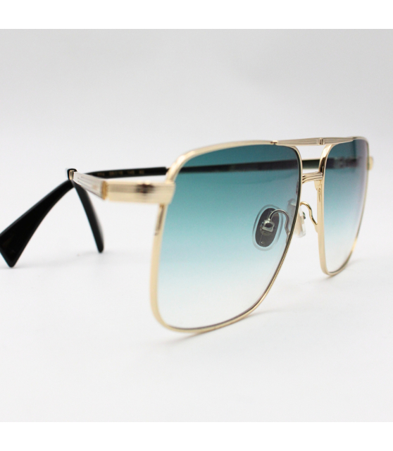 LANVIN - Lunettes de soleil navigateur en métal doré