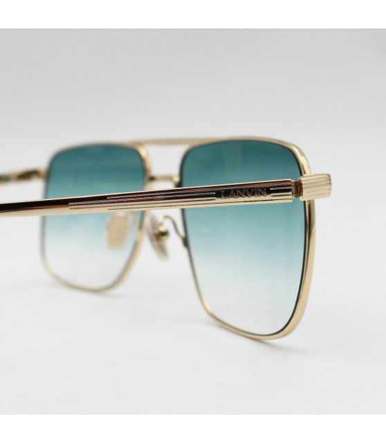 LANVIN - Lunettes de soleil navigateur en métal doré