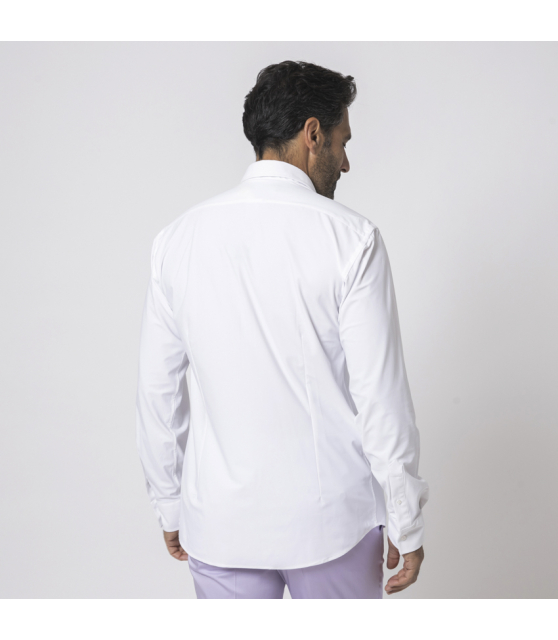 KARL LAGERFELD - Chemise blanche slim stretch