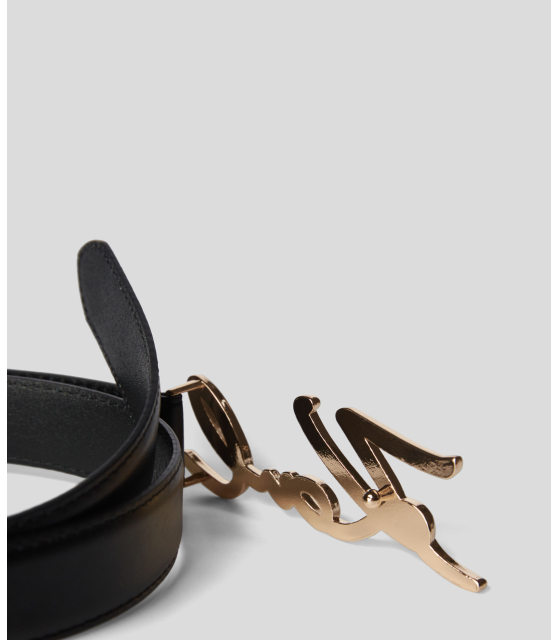 KARL LAGERFELD - CEINTURE K/SIGNATURE NOIRE