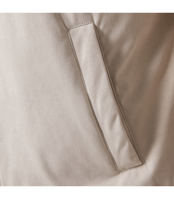 HERNO - Blouson sans manches en suède beige