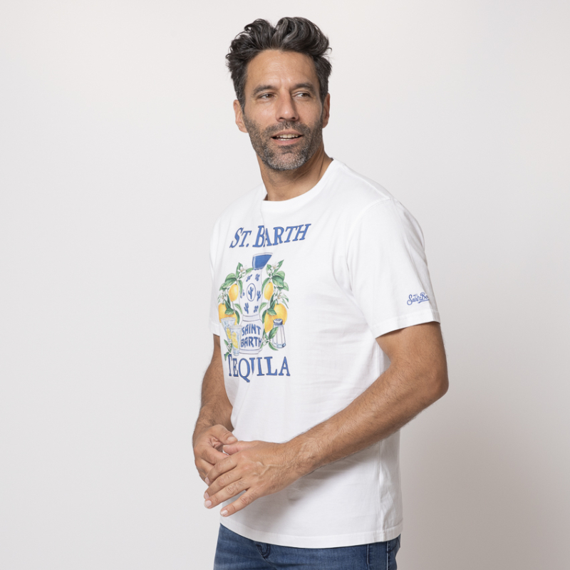 MC2 SAINT BARTH - T-shirt blanc Tequila Summer 2