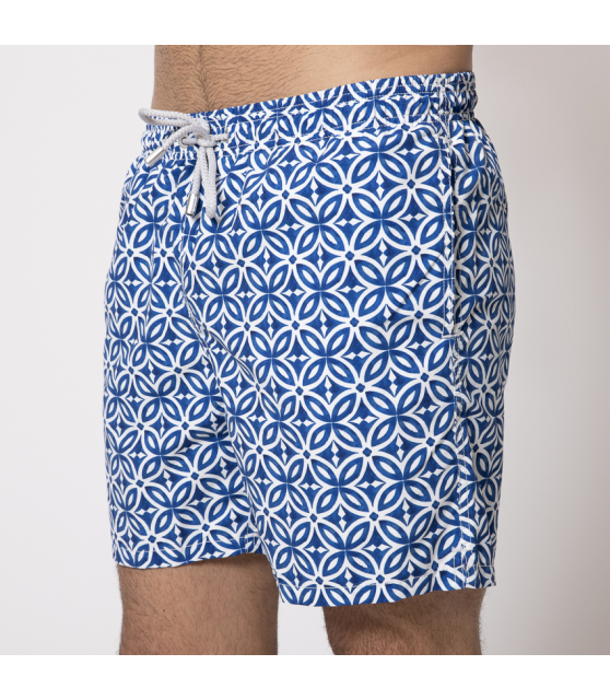 MC2 SAINT BARTH - Maillot de bain à motifs géométriques bleu marine