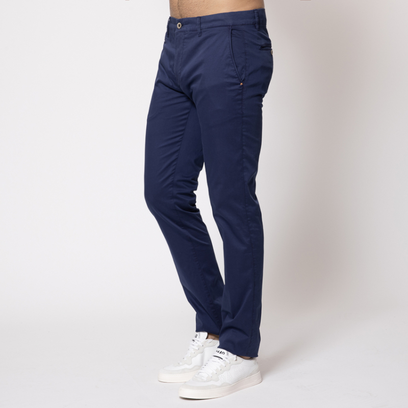 DUNCAN - Pantalon chino bleu marine 2