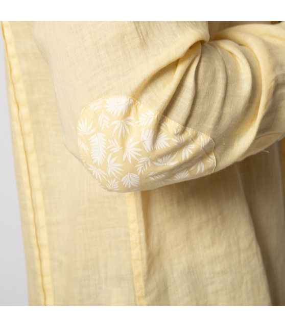 DUNCAN - Chemise jaune en lin