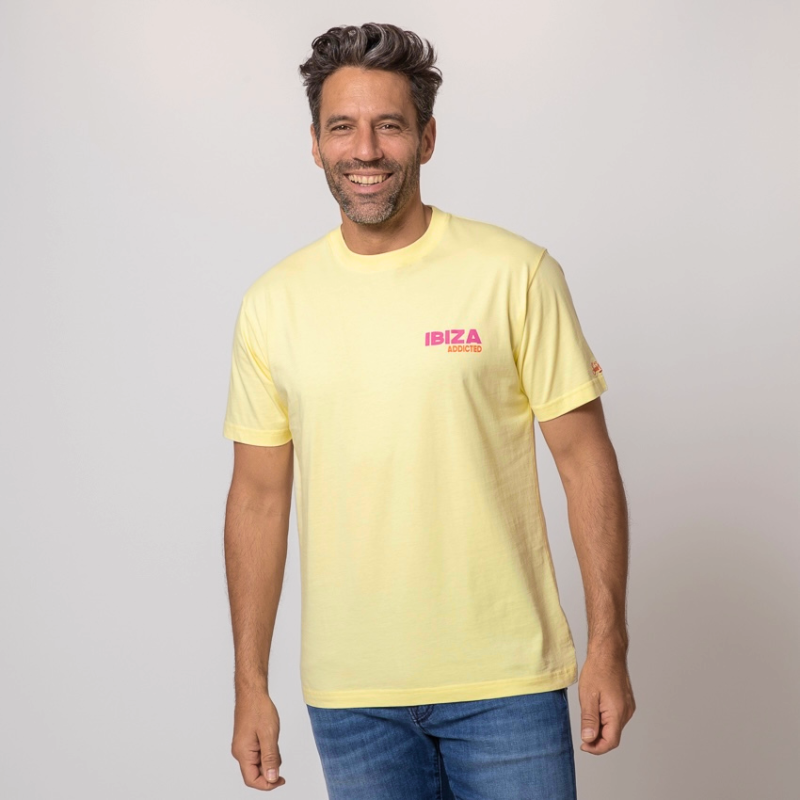 MC2 SAINT BARTH - T-shirt jaune Ibiza Addicted