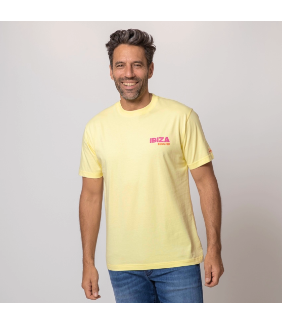 MC2 SAINT BARTH - T-shirt jaune Ibiza Addicted