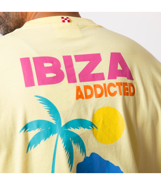 MC2 SAINT BARTH - T-shirt jaune Ibiza Addicted