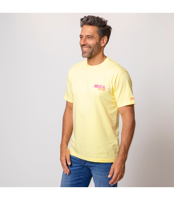 MC2 SAINT BARTH - T-shirt jaune Ibiza Addicted