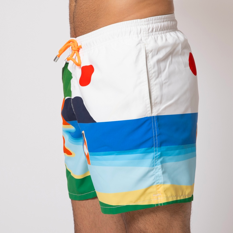 MC2 SAINT BARTH - Maillot de bain blanc à motifs Ibiza 2