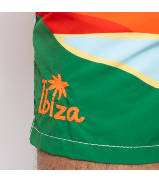 MC2 SAINT BARTH - Maillot de bain blanc à motifs Ibiza