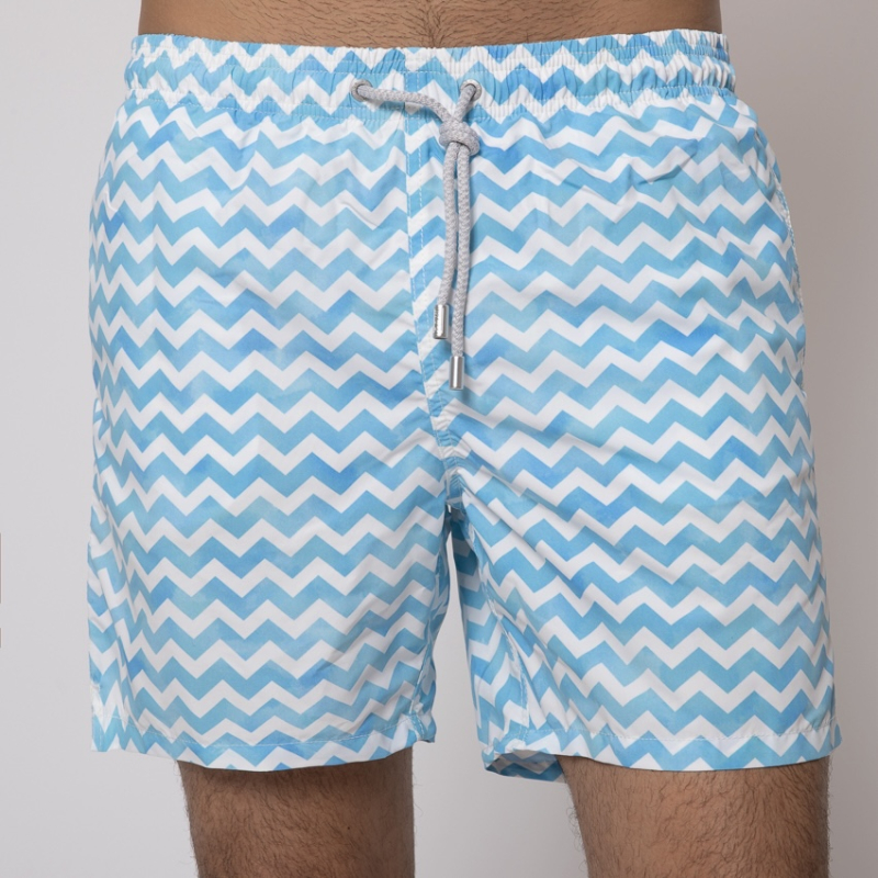 MC2 SAINT BARTH - Maillot de bain blanc à motifs vagues