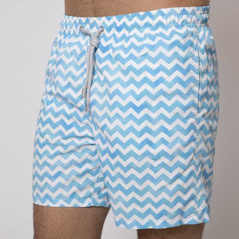 MC2 SAINT BARTH - Maillot de bain blanc à motifs vagues 2