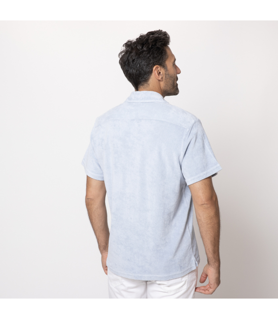 04651 - Chemise en éponge bleu ciel