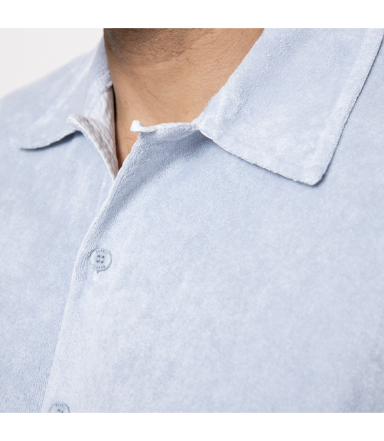04651 - Chemise en éponge bleu ciel