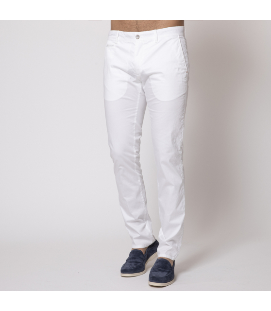 Duncan - Pantalon chino blanc