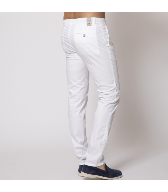 Duncan - Pantalon chino blanc