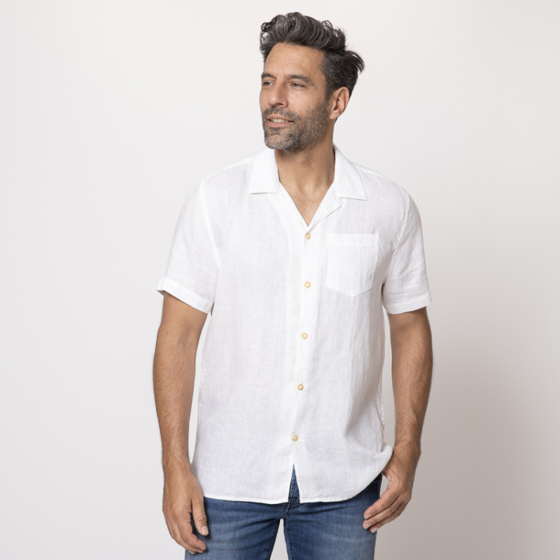 SSEINSE - Chemise blanche à manches courtes