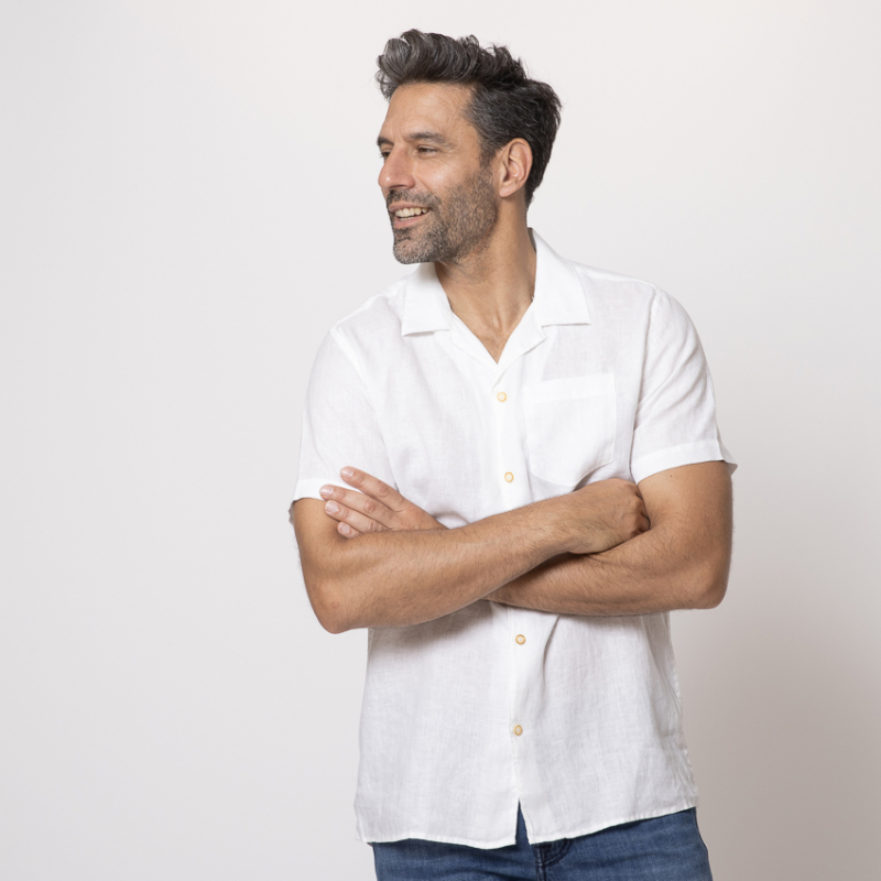 SSEINSE - Chemise blanche à manches courtes 2