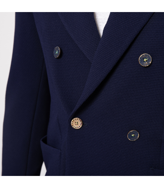 ORAZIO - Blazer croisé bleu marine