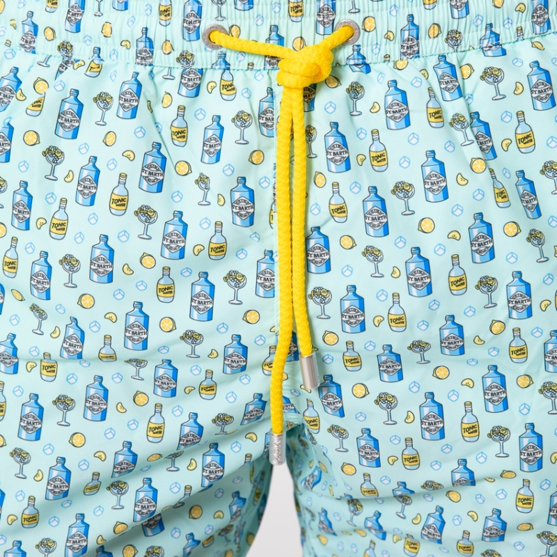 MC2 SAINT BARTH - Maillot de bain bleu à motifs Tonic Water 2