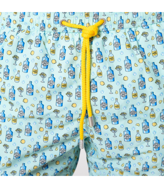 MC2 SAINT BARTH - Maillot de bain bleu à motifs Tonic Water