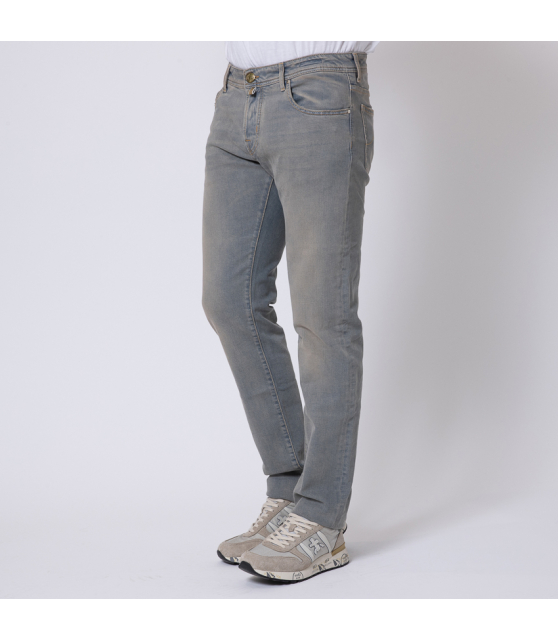 JACOB COHËN - Jeans NICK bleu délavé