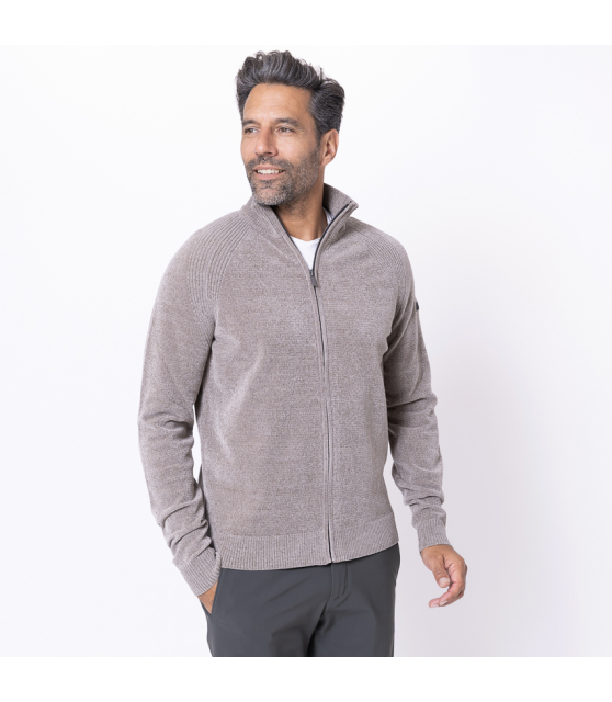 RRD - Gilet taupe à glissière