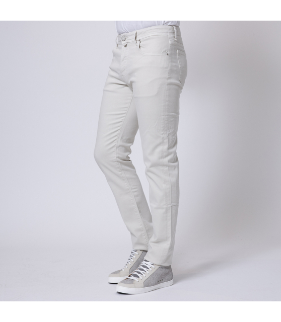 JACOB COHËN - Jeans BARD grège en toile de coton