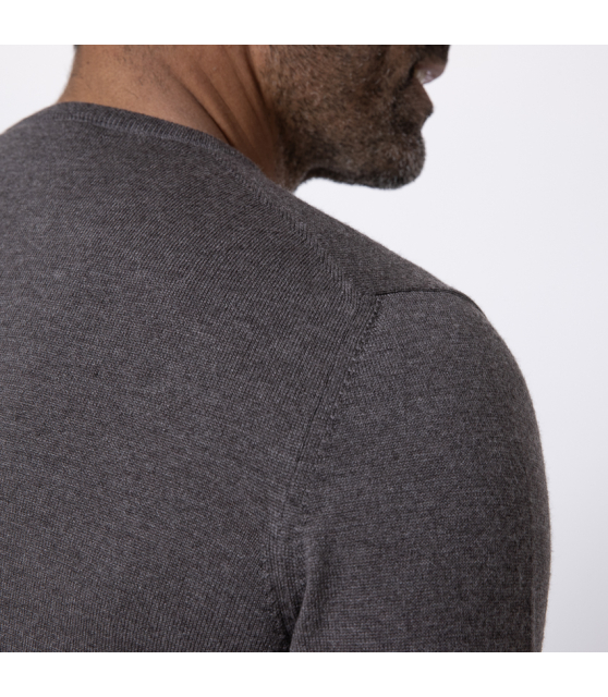 DUNCAN x GRAN SASSO - Pull à col rond taupe