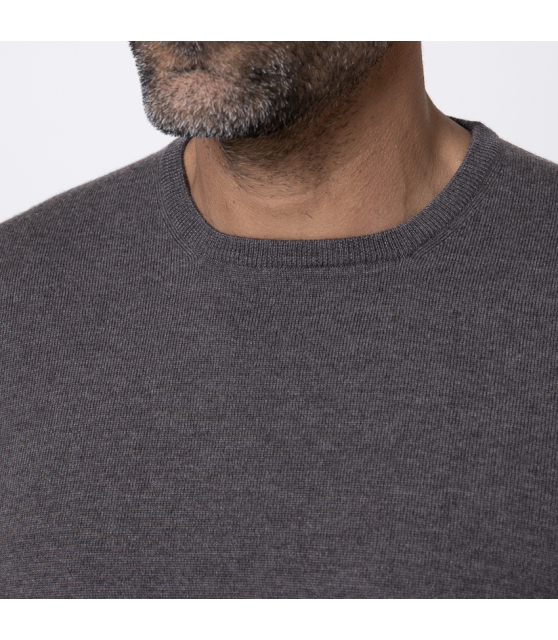 DUNCAN x GRAN SASSO - Pull à col rond taupe