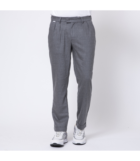 04651 - Pantalon en flanelle gris