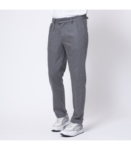 04651 - Pantalon en flanelle gris