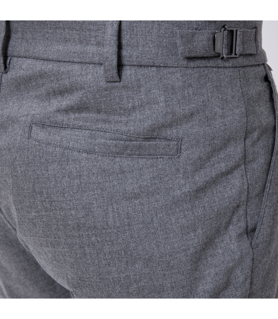 04651 - Pantalon en flanelle gris