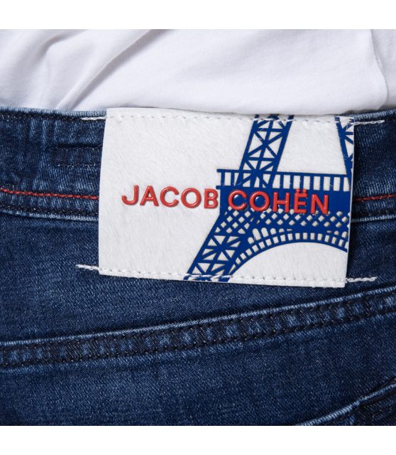 JACOB COHËN - Jeans BARD bleu marine édition Paris