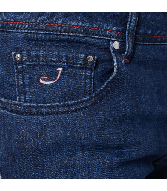 JACOB COHËN - Jeans BARD bleu marine édition Paris