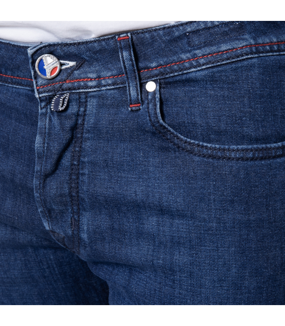 JACOB COHËN - Jeans BARD bleu marine édition Paris