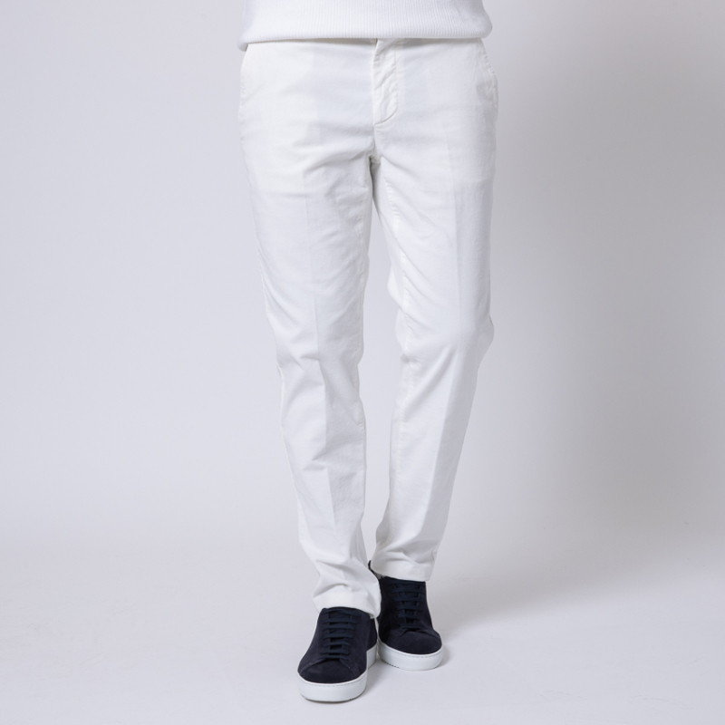ALTEA - Pantalon en velours blanc cassé